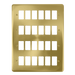 Scolmore DPSB20524 - 24 Gang GridPro® Frontplate - Satin Brass GridPro Scolmore - Sparks Warehouse