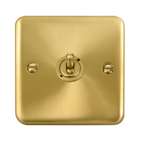 Scolmore DPSB421 - 10AX 1 Gang 2 Way Toggle Switch Deco Plus Scolmore - Sparks Warehouse