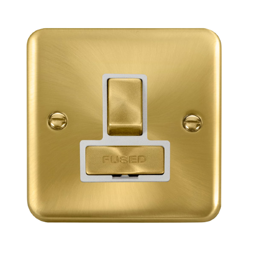 Scolmore DPSB751WH - 13A Ingot DP Switched Fused Connection Unit - White Deco Plus Scolmore - Sparks Warehouse