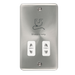 Scolmore DPSC100WH - Dual Voltage Shaver Socket Outlet - 115/230V - White Deco Plus Scolmore - Sparks Warehouse