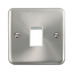 Scolmore DPSC401WH - 1 Gang Plate - 1 Aperture - White Deco Plus Scolmore - Sparks Warehouse