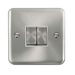 Scolmore DPSCWH-SMART2 - 1G Plate 2 Apertures Supplied With 2 x 10AX 2 Way Ingot Retractive Switch Modules - Satin Chrome - White Deco Plus Scolmore - Sparks Warehouse