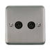 Scolmore DPSS066BK - Twin Coaxial Outlet - Black Deco Plus Scolmore - Sparks Warehouse