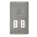 Scolmore DPSS100WH - Dual Voltage Shaver Socket Outlet - 115/230V - White Deco Plus Scolmore - Sparks Warehouse