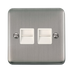 Scolmore DPSS121WH - Twin Telephone Outlet - Master - White Deco Plus Scolmore - Sparks Warehouse