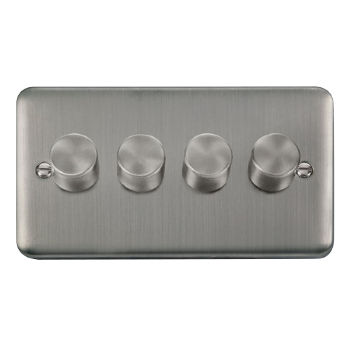Scolmore DPSS154 - 4 Gang 2 Way 400Va Dimmer Switch Deco Plus Scolmore - Sparks Warehouse