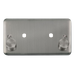 Scolmore DPSS186 - 2 Gang Dimmer Plate + Knobs (1630W Max) - 2 Apertures Deco Plus Scolmore - Sparks Warehouse