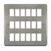 Scolmore DPSS20518 - 18 Gang GridPro® Frontplate - Stainless Steel GridPro Scolmore - Sparks Warehouse