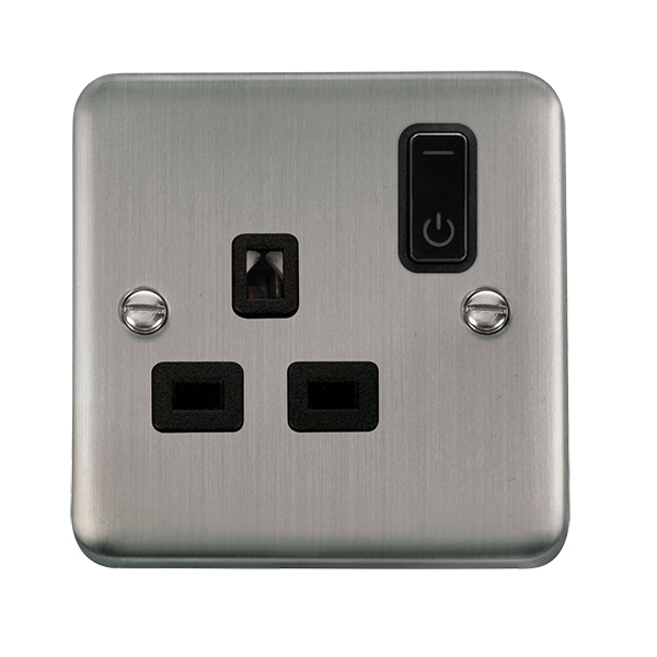 Scolmore Dpss30535bk Ingot 13a 1g Rf Smart Socket Deco+ Ss Bk Smart Socket Scolmore - Sparks Warehouse