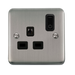 Scolmore Dpss30535bk Ingot 13a 1g Rf Smart Socket Deco+ Ss Bk Smart Socket Scolmore - Sparks Warehouse