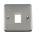 Scolmore DPSS401WH - 1 Gang Plate - 1 Aperture - White Deco Plus Scolmore - Sparks Warehouse