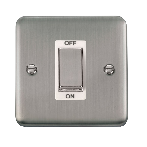 Scolmore DPSS500WH - 45A Ingot 1 Gang DP Switch - White Deco Plus Scolmore - Sparks Warehouse