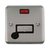 Scolmore DPSS553BK - 13A Ingot Fused Connection Unit With Flex Outlet + Neon - Black Deco Plus Scolmore - Sparks Warehouse