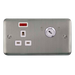 Scolmore DPSS655WH Deco Plus Stainless Steel 13a 1g Dp Lockable Skt Neon Deco+ Ss Wh  Scolmore - Sparks Warehouse