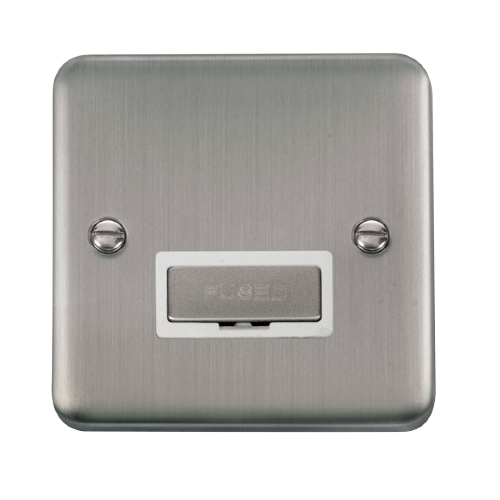 Scolmore DPSS750WH - 13A Ingot Fused Connection Unit - White Deco Plus Scolmore - Sparks Warehouse