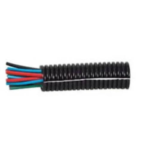 DURITE - Convoluted Split Black Nylon Tubing 13 NW 50M