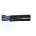 DURITE - Convoluted Split Black Nylon Tubing 13 NW 50M