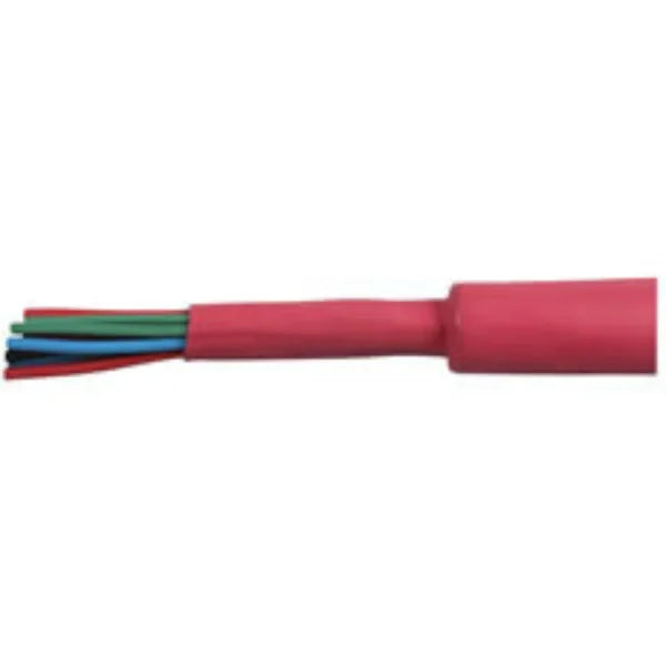 DURITE - Heatshrink Sleeving 25.4mm Red Polyolefin 1M