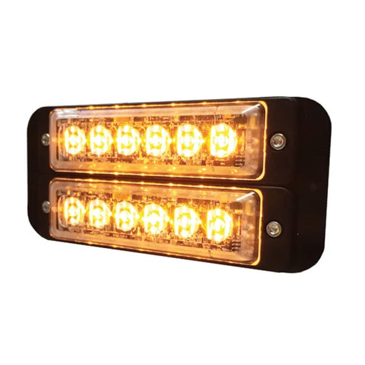 DURITE - R65 LED Warning Light 2 x 6 Amber 12/24volt on Mou