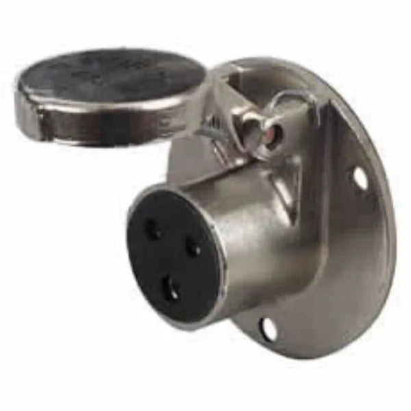 DURITE - Socket Waterproof Brass 3 Pole Bg1