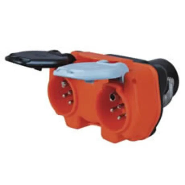 DURITE - Adaptor 15 Pin Socket to 2 x 7 Pin Plugs 24N + 24S