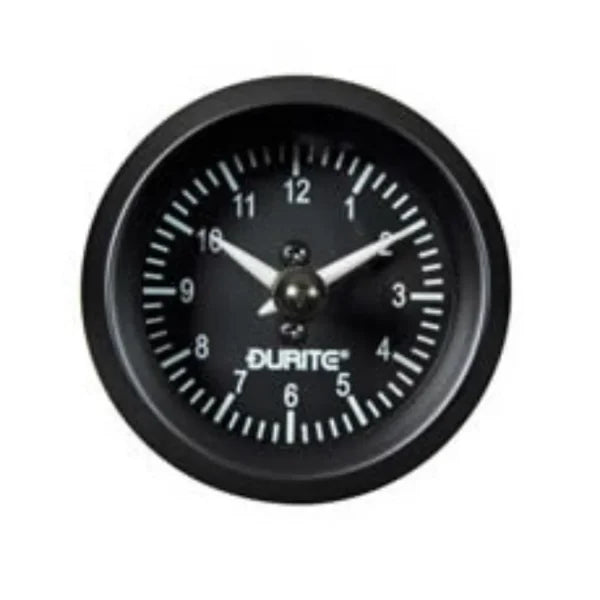DURITE - Clock Quartz Illuminated 52mm 12/24 volt Bx1