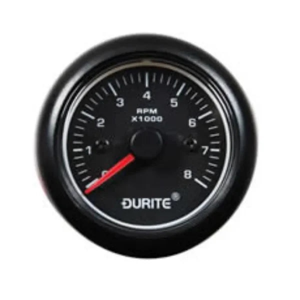 DURITE - Tachometer Marine LED Illuminated 0-8000rpm 52mm 1