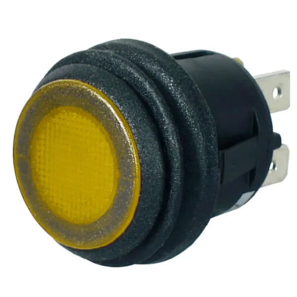 DURITE - Switch Rocker Round On/Off Amber LED 24 volt bg1