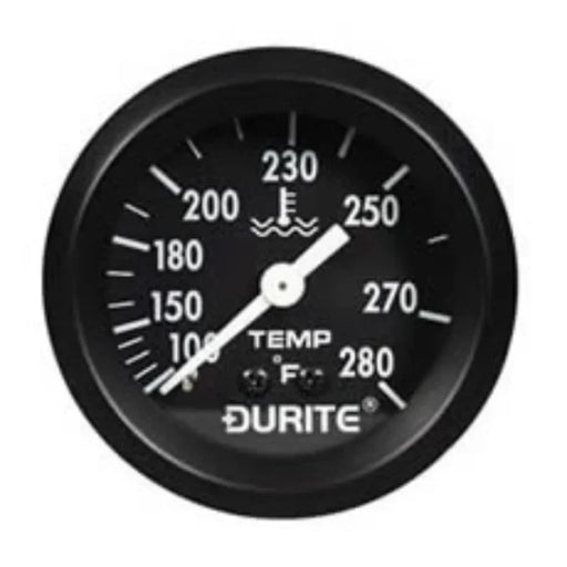 DURITE - Water Temperature Gauge Fahrenheit 52mm with 12? C
