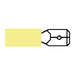 DURITE - Terminal Heatshrink Yellow 6.3mm Male Spade Pk100
