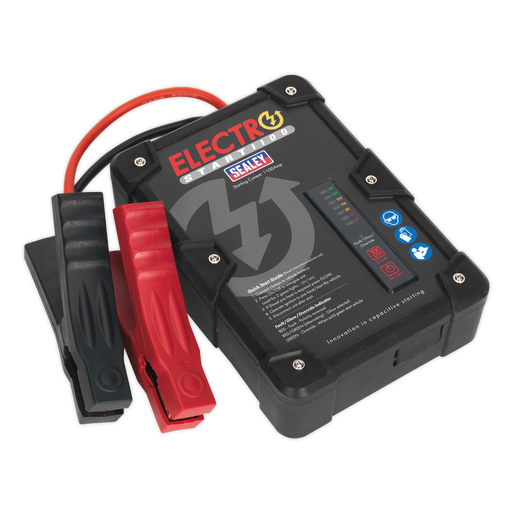 Sealey - E/START1100 ElectroStart® Batteryless Power Start 1100A 12V Garage & Workshop Sealey - Sparks Warehouse