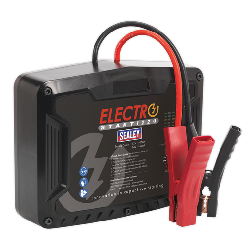 Sealey - E/START1224 ElectroStart® Batteryless Power Start 1000/1600A 12/24V Garage & Workshop Sealey - Sparks Warehouse