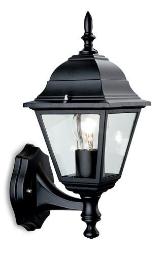 Firstlight E200BK 4 Panel Lantern - Uplight - Black - Firstlight - sparks-warehouse