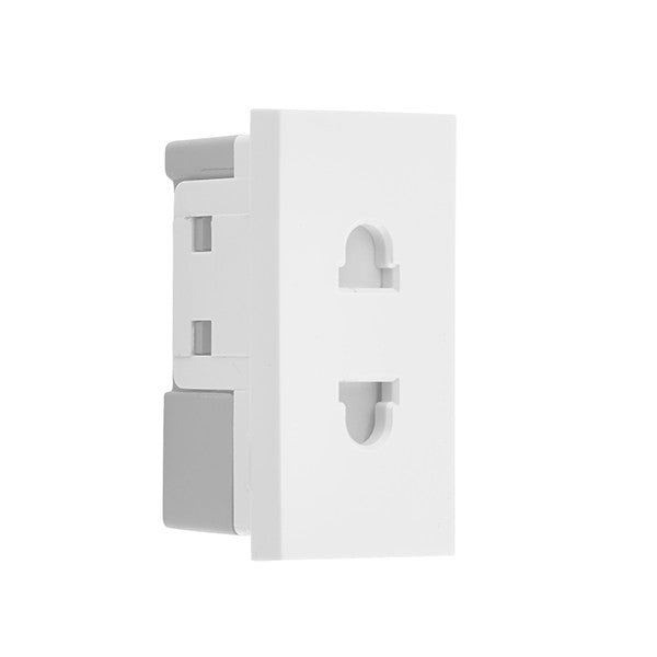 BG EMEUSW Euro Socket 16A Unswitched Module White (25 X 50mm) - BG - sparks-warehouse