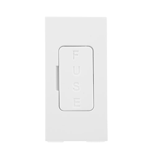 BG EMFUSEW Fused Euro Module 13A White 25 x 50mm Module BG - Sparks Warehouse
