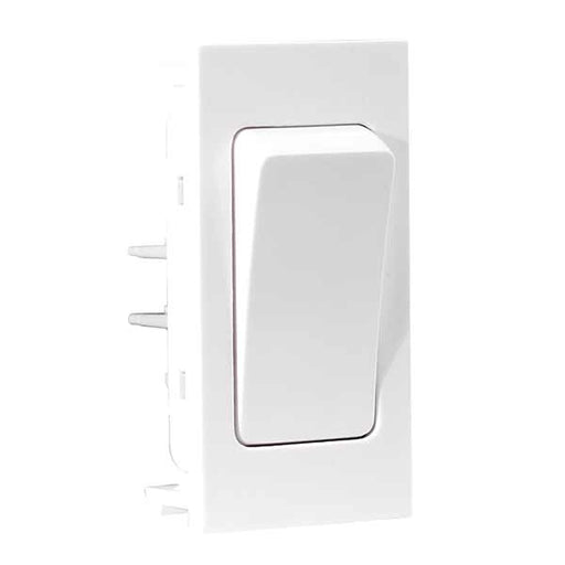 BG EMSW13W Intermediate Switch Euro Module 10A White (25 x 50mm) Switch BG - Sparks Warehouse