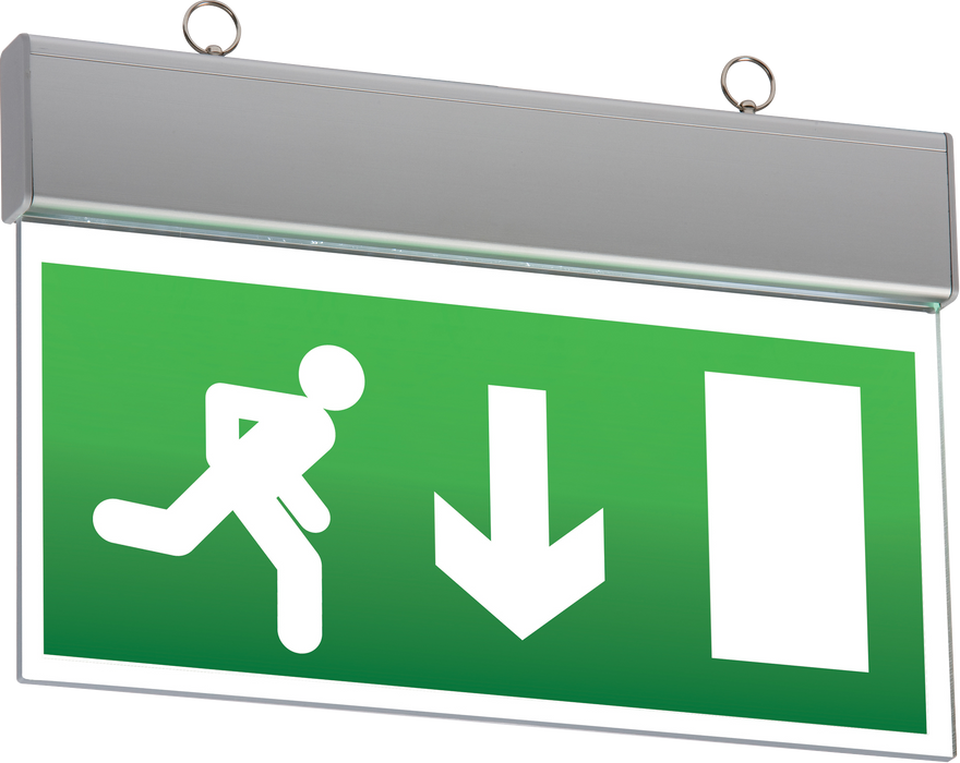 Knightsbridge EMSWING IP20 NON-MAINTAINED CEILING Mounted LED Emergency EXIT SIGN Emergency Lighting Knightsbridge - Sparks Warehouse