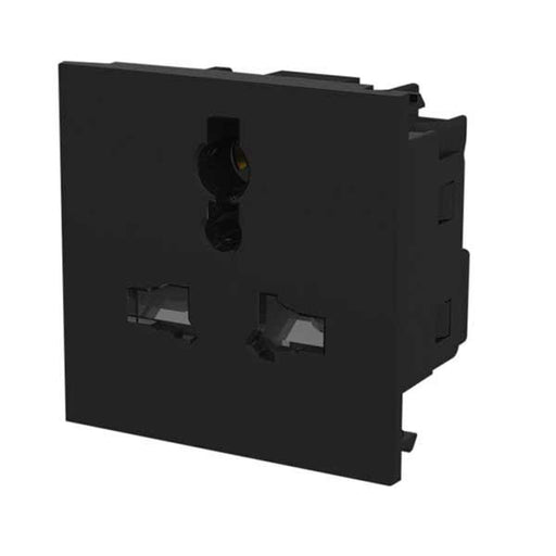 BG EMUNVB Universal Socket Unswitched Black (50 X 50mm) - BG - sparks-warehouse