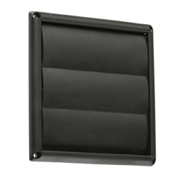 Knightsbridge EX007B 100MM/4" Gravity Shutter - Black Extractor Fan Knightsbridge - Sparks Warehouse