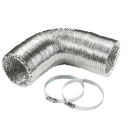 Knightsbridge EX4DUCT 100MM/4" Aluminium Ducting Kit Extractor Fan Knightsbridge - Sparks Warehouse