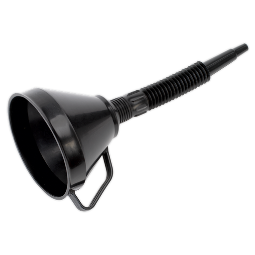 Sealey - F6 Funnel with Flexible Spout & Filter Ø160mm Lubrication Sealey - Sparks Warehouse