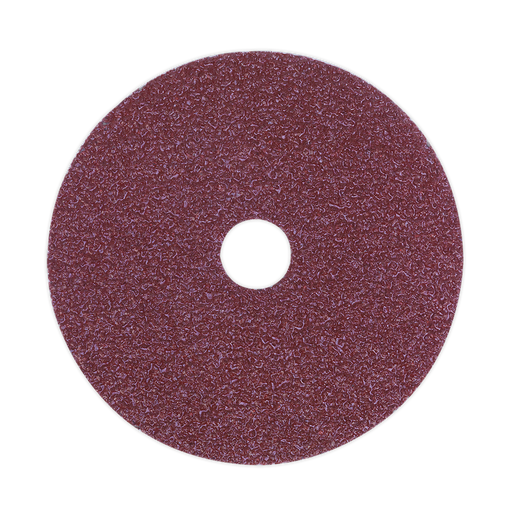 Sealey - FBD10024 Sanding Disc Fibre Backed Ø100mm 24Grit Pack of 25 Consumables Sealey - Sparks Warehouse