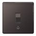 BG Nexus FBN14 Screwless Flat Plate Black Nickel Bell Push - DISCONTINUED - BG - sparks-warehouse