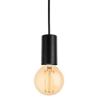 Firstlight 5927BK Berkeley Pendant with LED Vintage Filament Lamp - Black - Firstlight - Sparks Warehouse