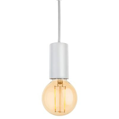 Firstlight 5927WH Berkeley Pendant with LED Vintage Filament Lamp - White - Firstlight - Sparks Warehouse