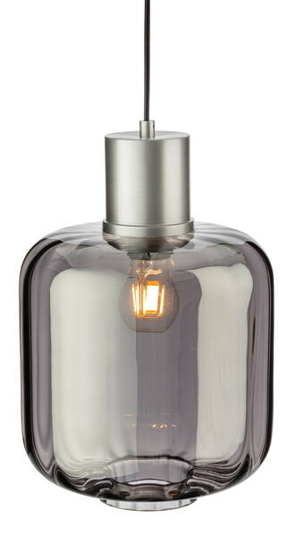 Firstlight 2852SM Eton Pendant Aluminium with Smoked Glass Firstlight - Sparks Warehouse