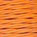 1.5mm Core Decorative Braided Fabric Flex  - 1 Metre Length  - FLO ORANGE TWIST