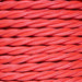 1.5mm Core Decorative Braided Fabric Flex  - 1 Metre Length  - FLO PINK TWIST