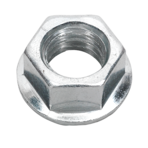 Sealey - FN10 Flange Nut Serrated M10 Zinc DIN 6923 Pack of 100 Consumables Sealey - Sparks Warehouse
