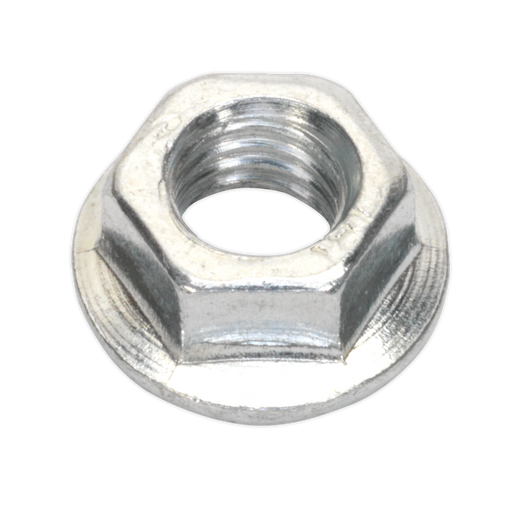 Sealey - FN5 Flange Nut Serrated M5 Zinc DIN 6923 Pack of 100 Consumables Sealey - Sparks Warehouse